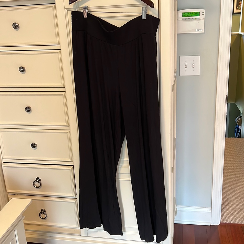 Lane Bryant flowy black pants